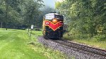 CVSR 6773 trails through a foggy, rainy and sunny haze at MP43.